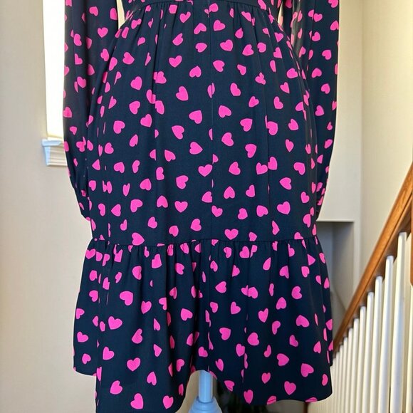 NWOT! Kate Spade New York Hearts Print Dress. Size: 6.  Runs true to size. - Picture 11 of 13